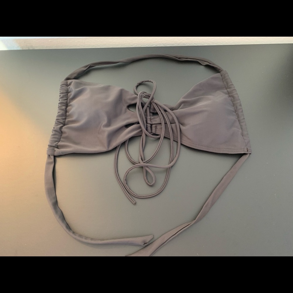 Dark Brown Strappy Bikini Set